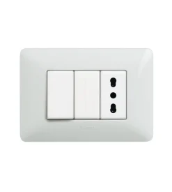 Serie Civili- Placca 3p bianco matix am4803bbn - bticino.