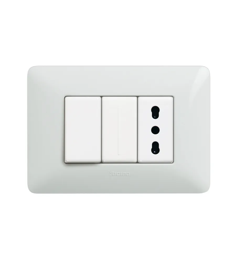 Serie Civili- Placca 3p bianco matix am4803bbn - bticino.