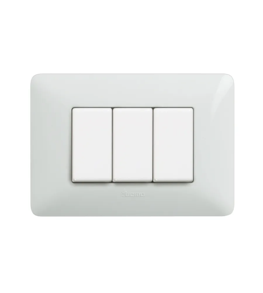 Serie Civili- Placca 3p bianco matix am4803bbn - bticino.