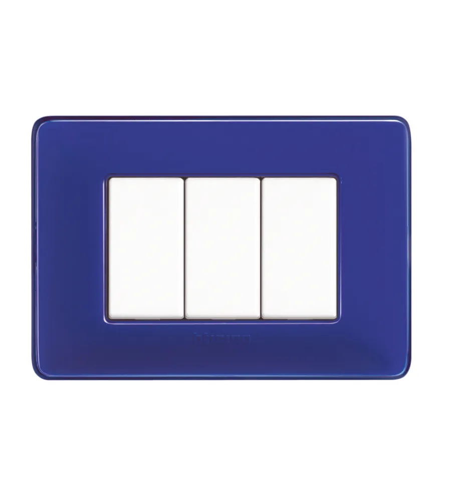 Serie Civili- Placca 3p colors cobalto matix am4803cbu - bticino.