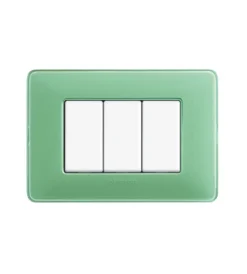Serie Civili- Placca 3p colors te verde matix am4803cvc - bticino.