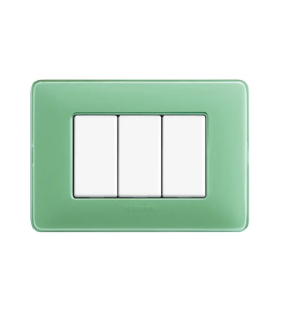 Serie Civili- Placca 3p colors te verde matix am4803cvc - bticino.