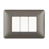 Serie Civili|Placca 3p iron matix am4803mir - bticino