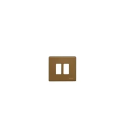Serie Civili|Placca 2p scatola tonda bronzo magic - bticino.