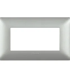 Serie Civili|Placca 4p silver matix am4804msl - bticino