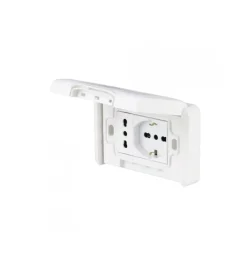 New Placca premonatata poly pool con frutto, 10/16a Serie Civili