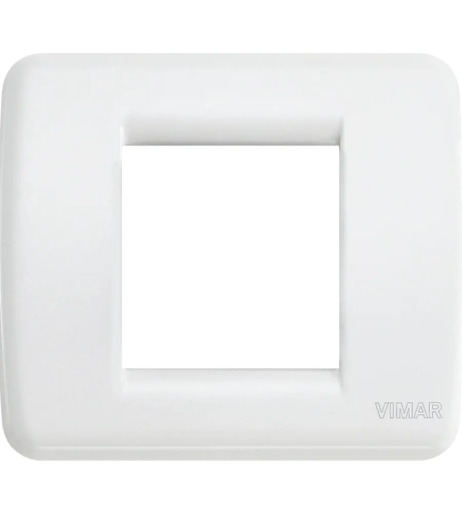Serie Civili- Placca rondò 1-2m bianco brillante - vimar