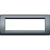 Placca rondò 6m grigio grafite - vimar Serie Civili