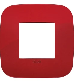 Serie Civili|Placca round 2m rosso - vimar