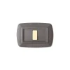 Outlet Placca  serie tondo' 1 posto grigio chiaro vulcano. Serie Civili