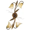 Onli Illuminazione Per Interno|Plafoniera 4 luci "alga" bronzo e14