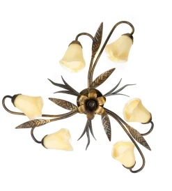Best Plafoniera 6 luci "alga" bronzo e14 Illuminazione Per Interno