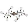 Best Plafoniera 6 luci "liliana" bronzo e14 Illuminazione Per Interno