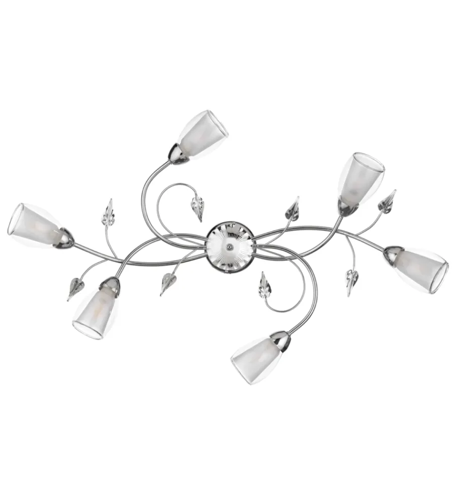 Illuminazione Per Interno-Onli Plafoniera 6 luci "liliana" cromo e14