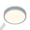 Outlet Plafoniera a led runa - led cct argento - d. 38 cm Illuminazione Per Interno