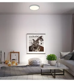 Outlet Plafoniera a led runa - led cct argento - d. 38 cm Illuminazione Per Interno