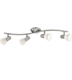 Discount Plafoniera ad arco "dakar 1" con 4 faretti mobili, e14 Illuminazione Per Interno