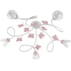 Online Plafoniera "butterfly" 5 luci bianca e rosa, e14 Illuminazione Per Interno