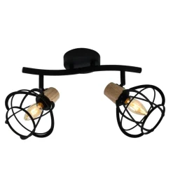 Sale Plafoniera da soffitto "ginger" 2 luci 2xe14 Illuminazione Per Interno