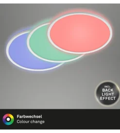 Illuminazione Per Interno|Plafoniera led con retroilluminazione con telecomando ø 29,3 cm, 1850 lm