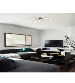 Plafoniera led da interno "huerta" grigio 4000k Illuminazione Per Interno