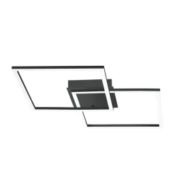 Eglo Illuminazione Per Interno|Plafoniera led da interno "palmaves" nero 3000-6500k