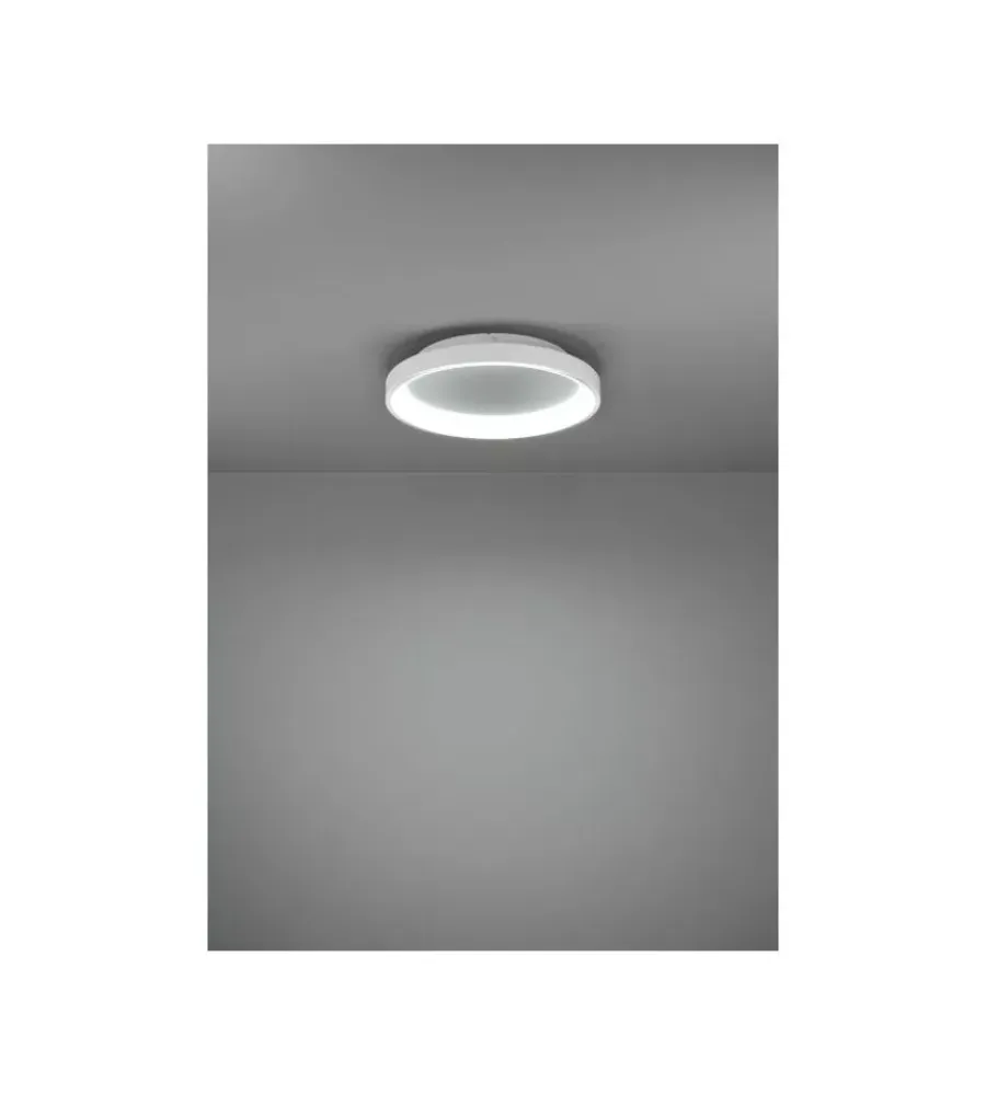 Eglo Illuminazione Per Interno|Plafoniera led da interno "loretello" bianco tondo 2700-6500k