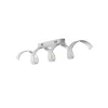 Sale Plafoniera led "helix" bianca e argento 4000k 1600lm, 80 cm Illuminazione Per Interno
