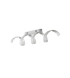 Sale Plafoniera led "helix" bianca e argento 4000k 1600lm, 80 cm Illuminazione Per Interno