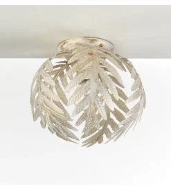 Onli Illuminazione Per Interno|Plafoniera "felce" avorio diametro 25 cm, e27