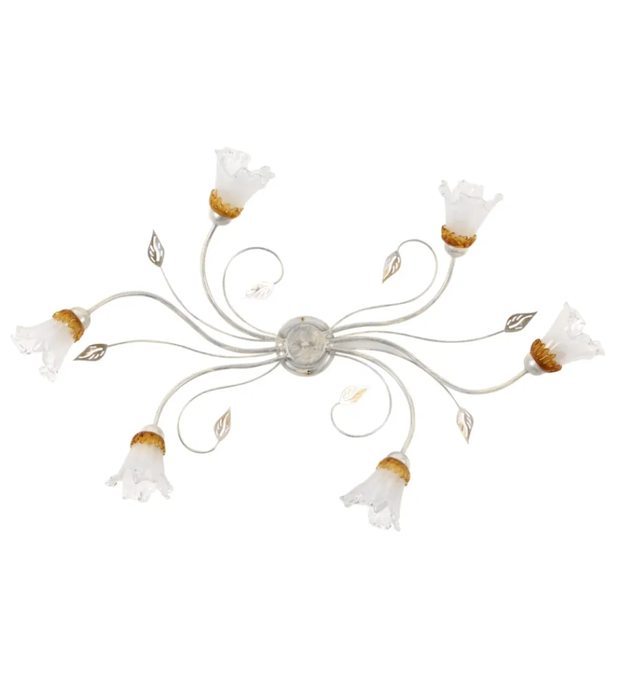 Onli Illuminazione Per Interno|Plafoniera ovale "lancia" 6 luci, e14