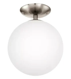 Best Plafoniera "rondo" vetro opale, ø 25 cm Illuminazione Per Interno
