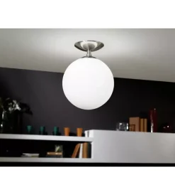 Best Plafoniera "rondo" vetro opale, ø 25 cm Illuminazione Per Interno
