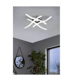 Eglo Illuminazione Per Interno|Plaoniera led da interno "cabezas" grigio 4000k
