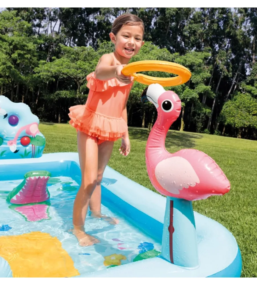 Piscine-Intex Playcenter gonfiabile "jungle" 244x198x71 cm i.3 - cod. 57161np