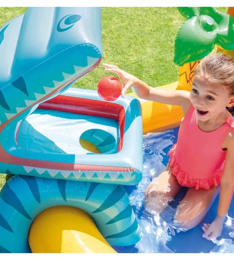 Piscine-Intex Playcenter gonfiabile "dinosauro" cm 249x191x109 i.3 - cod. 57444np