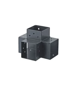 Ferramenta Per Esterno-Suki Plug-in connettore giunto angolo 90° antracite con 4 connessioni