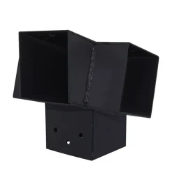 Suki Ferramenta Per Esterno|Plug-in connettore giunto 9x9 angolo 105° antracite con 4 connessioni