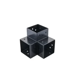 Ferramenta Per Esterno-Suki Plug-in connettore 9x9 90° angolare antracite con 3 connessioni
