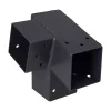 Ferramenta Per Esterno-Suki Plug-in connettore 7x7 angolo destro 75° antracite con 3 connessioni
