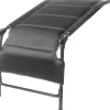 Brunner Campeggio|Poggiapiedi "aravel 3d footrest" in alluminio e 3durafeel nero 51x71x48/43 cm