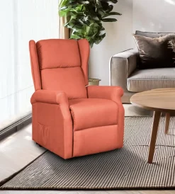 BellaHome Poltrone E Pouf|Poltrona con recliner elettrico 