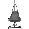 EuroGarden Mobili Da Giardino E Accessori|Poltrona dondolo da esterno sospesa in metallo antracite 90/80x102x195 cm