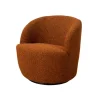 Clearance Poltrona girevole "aura" mattone 65x77x69 cm Poltrone E Pouf