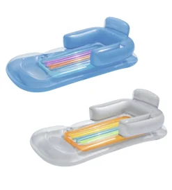 Clearance Poltrona gonfiabile con schienale e porta bicchiere per piscina 164x84 cm - cod. 43028 Piscine