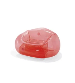 Best Poltrona gonfiabile "beanless bag" colore rosa trasparente, 137x127x74 cm - cod. 66501np Piscine