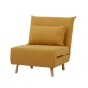 Clearance Poltrona letto "dream" in tessuto color senape, 82x90x84 cm Poltrone E Pouf