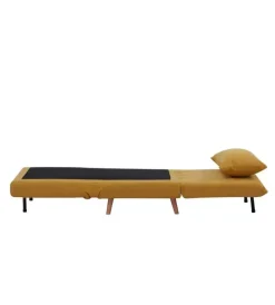 Clearance Poltrona letto "dream" in tessuto color senape, 82x90x84 cm Poltrone E Pouf