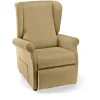 Best Poltrona "luna" con recliner e alzata elettrica in tessuto beige, 75x84x107 cm Poltrone E Pouf