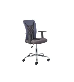Online Poltroncina ufficio nera con braccioli e ruote, 55x54,5x85-95 cm Sedie Ufficio